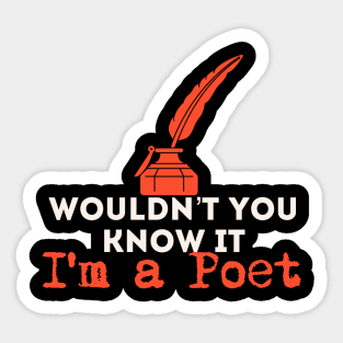 Poet Sticker